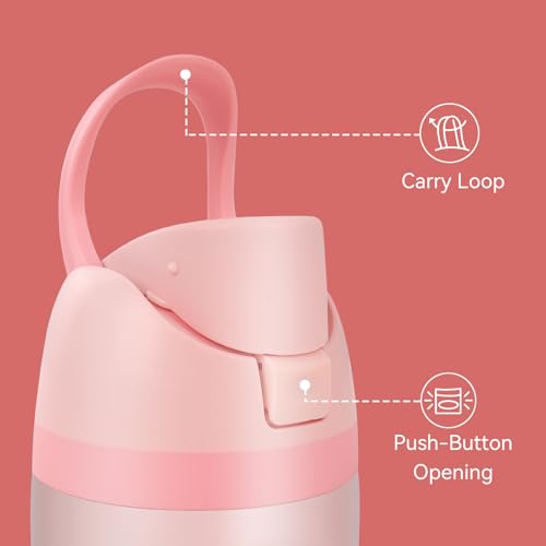 Replacement Lid for Owala Freesip Water Bottle - Pink