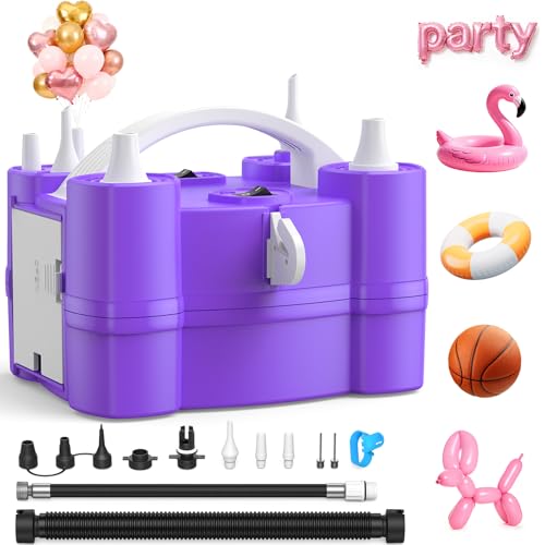 4-in-1 Electric Balloon Pump with Triple Nozzles for All Balloons