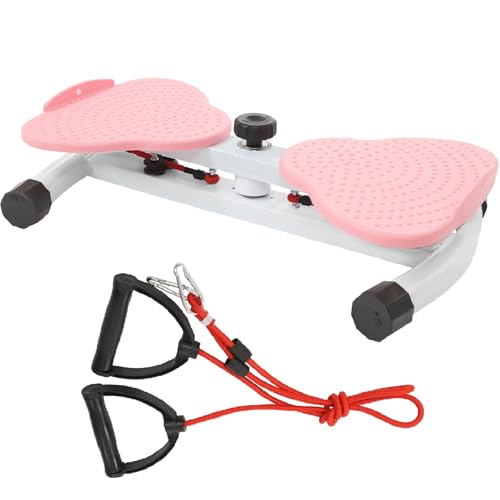 Waist Twister Machine - Ab Twist Board for Home Gym - Pink