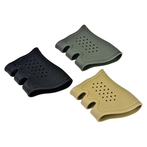 Tactical Rubber Grip Sleeve for Glock - OD, Black, Sand Colors (3 Pcs)