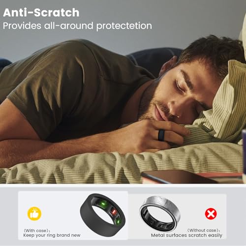 10 Pack Silicone Smart Ring Protector - Size S (6-11) Multi-Color Set