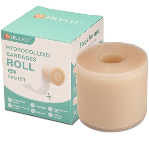 Hydrocolloid Bandage Roll - 2" x 12ft for Acne & Wound Care