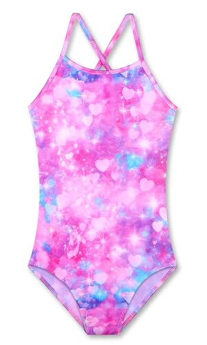LUOUSE Swimwear for Girls Swimsuits Quick Dry Cross-Back Adjustable