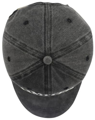 XacaYuerp Limited Edition 1950s Baseball Cap Embroidered Hat – Black 1956, for Women & Men