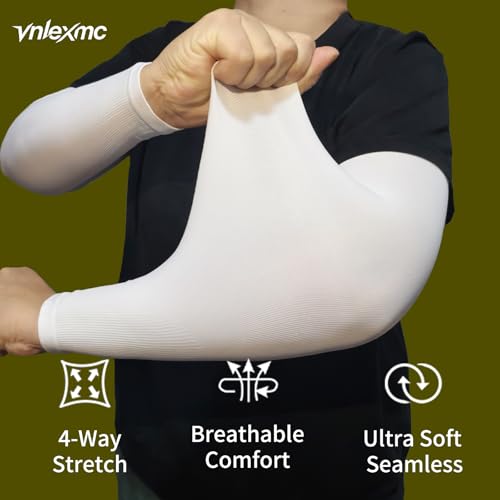 Cooling Arm Sleeves UV Sun Protection - 4 Pack Black