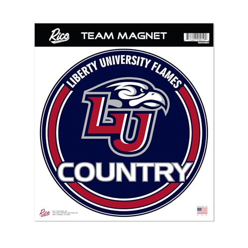 Liberty Flames 8" Round Magnet - Officially Licensed Team Decor
