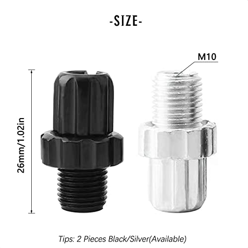 Bike Brake Lever Barrel Adjuster - M10 Aluminum Alloy - Black
