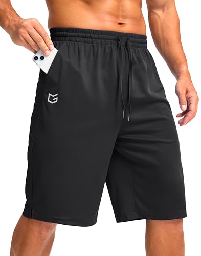 Men's Lightweight Athletic Shorts with Pockets - 9"/11" Quick Dry Gym Shorts