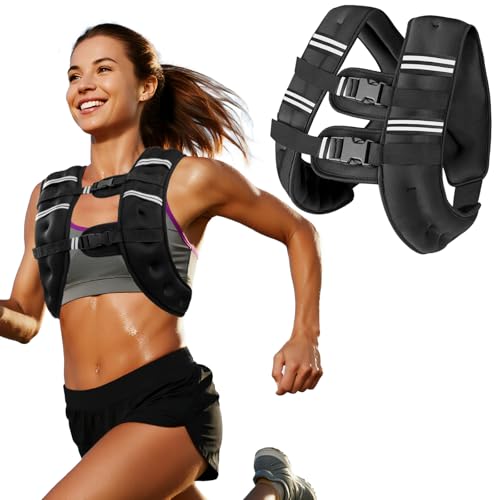 12lb Weighted Vest for Workout & Strength Training - Black