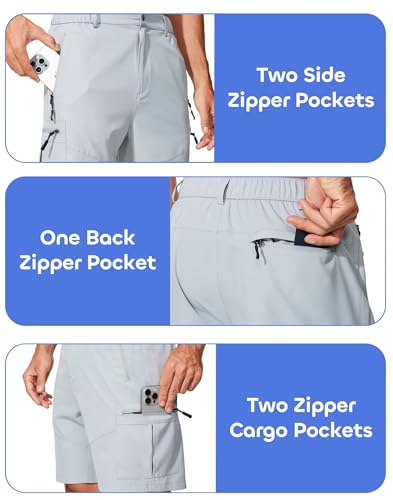 Men's Athletic Workout Shorts - XX-Large Light Gray