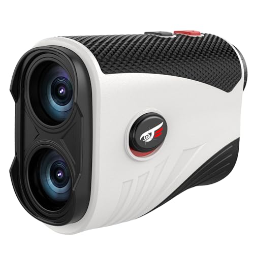 Golf Rangefinder with Slope - 1200 Yards Laser Range Finder - White