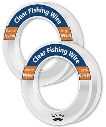 218-Yard Nylon Fishing Line, Multipurpose Clear String - 2 Pack