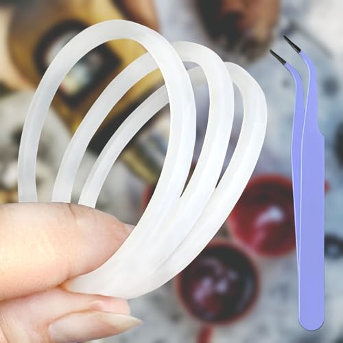 6-Piece Silicone Water Bottle Gasket Replacement for Wide Mouth Lids