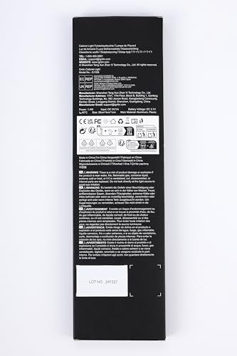 Gritin 10.2inch Under Cabinet Lighting Rechargeable -84 LED Super Bright,3-Color& 5 Level Brightness,4 Modes,Motion Sensor, Long Lasting- Easy Installation Magnetic Closet Lights -2 Pack-Black