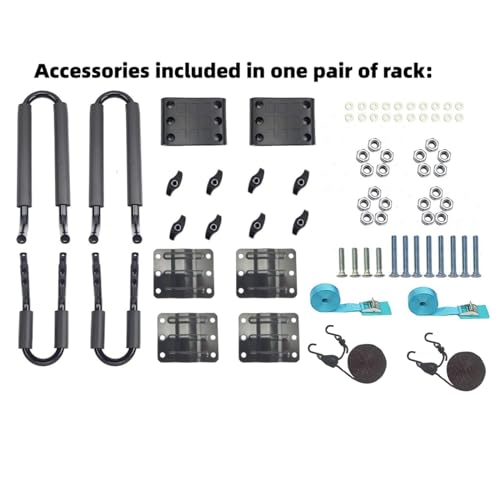 Kayak Roof Rack Carrier for SUV - J Bar Design with Straps