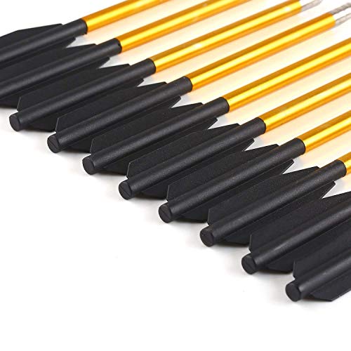 36 Pack 6.5-Inch Aluminum Pistol Crossbow Bolts for 50-80LB Crossbows