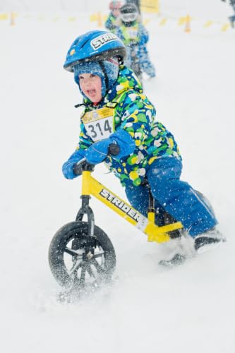Strider Snow Ski Set for 12" Balance Bikes — Converts to Sled for Ages 1–4