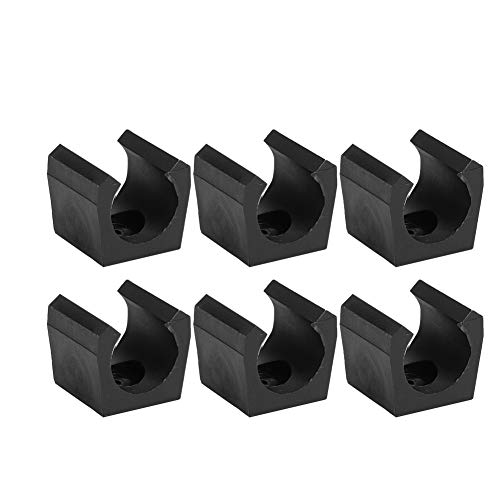 Keenso 6-Pack Wall Mount Pool Cue Holder Billiards Cue Rack Organizer