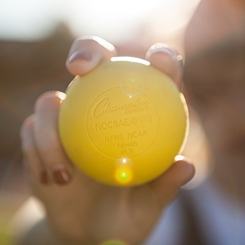 Official Lacrosse Balls - 1-Pack Yellow, NCAA & NFHS Certified