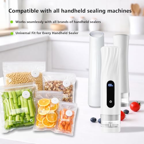 30-Pack Medium Reusable Vacuum Sealer Bags 10.2 x 13.4 Inches - BPA-Free Food Storage
