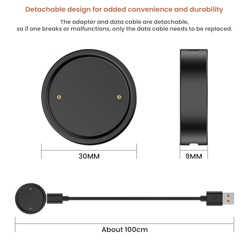 Amazfit Bip 6 Charging Cable - Magnetic 3.3ft Fast Charger