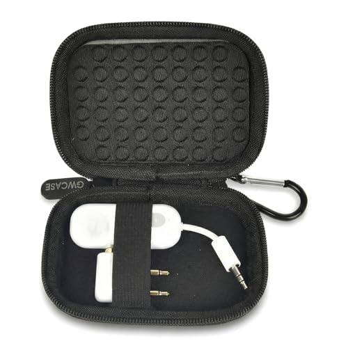 Hard Carrying Case for Bluetooth Transmitter Adapters - Black
