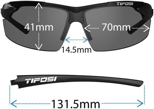 Tifosi Track Sport Sunglasses - Perfect for Baseball, Golf, Running & Tennis | Unisex Design