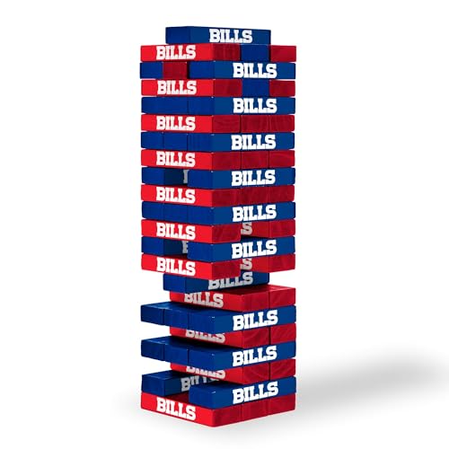 Buffalo Bills Tabletop Stackers Game - Classic Wooden Block Game