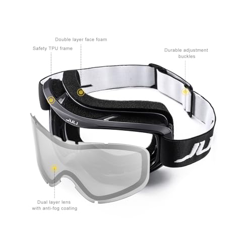 Ski Goggles with Silver Lens - VLT 12% for Men & Women