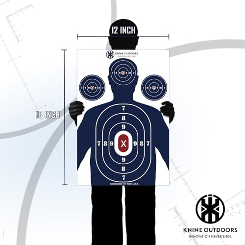 Shooting Paper Targets - 12x18 Inch Silhouette, 25 Pack