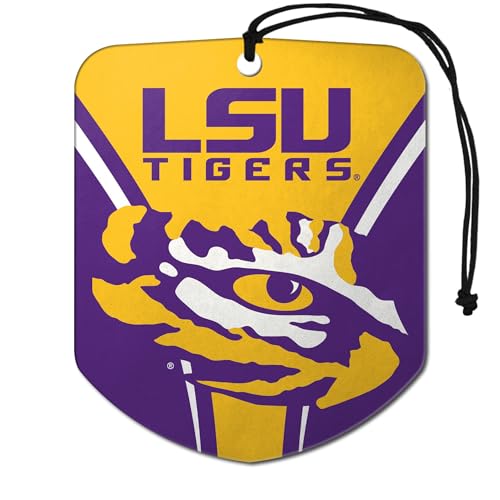 LSU Tigers Car Air Freshener - 2 Pack, Black Ice Scent