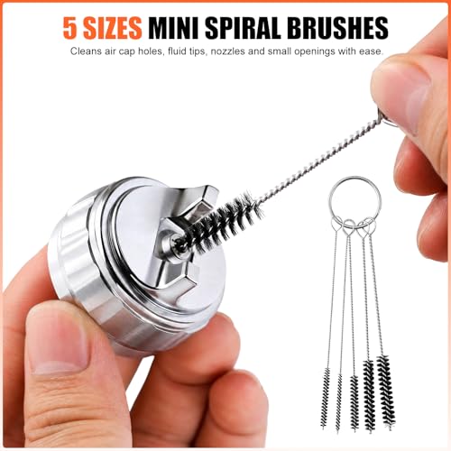 21-Piece Spray Gun Cleaning Kit for Paint Maintenance and Nozzle Care