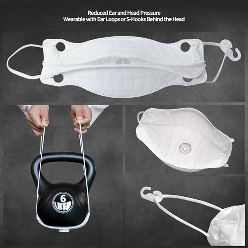 Particulate Respirator Mask with Valve, Flat Fold Design, Breathable Respirator Mask for Dust Sanding, Made in Korea