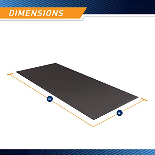 Extra Long Exercise Equipment Floor Mat - 78" Gym Protector