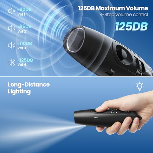 Electronic Whistle with USB Charging & 3 Tones for Coaches