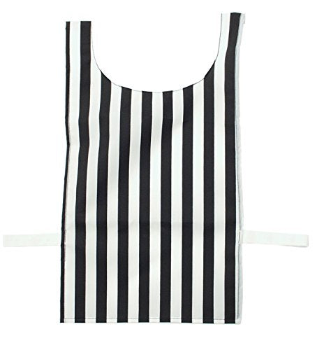 Youth Heavyweight Nylon Referee Pinnie - Black/White