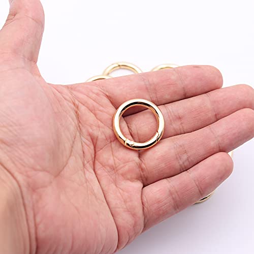 20pcs Gold 3/4 Inch Trigger Spring O Rings Snap Clips