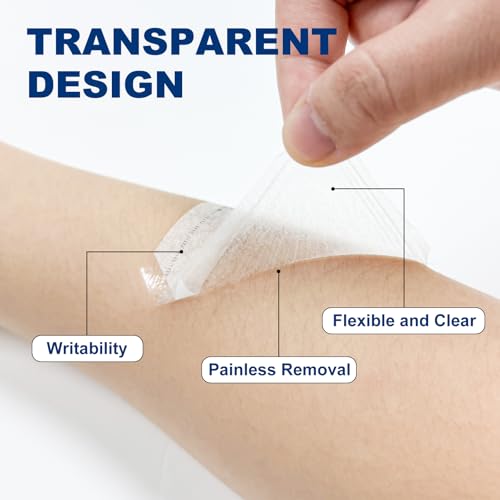Ceeport Waterproof Transparent Adhesive Dressings 2.36 x 2.75 inches, 100 Pack