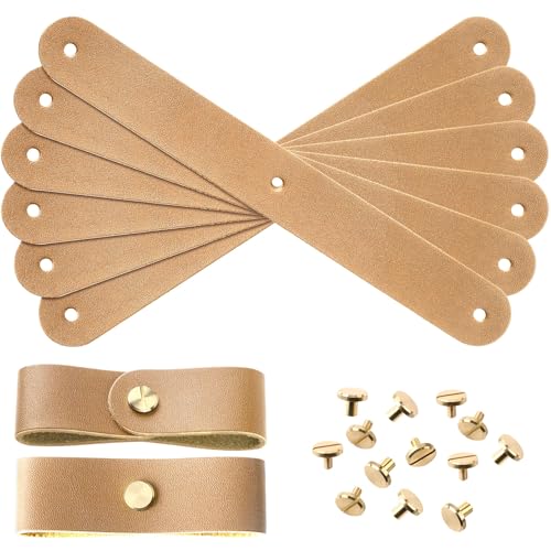 Khaki Leather Breakaway Horse Halter Replacement Straps - 6 Pack