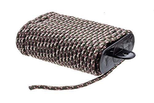 Durable Camo Utility Cord - 1/8" x 50' Diamond Braided