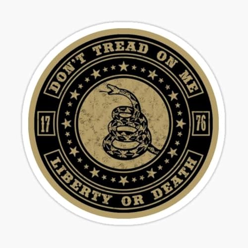 Liberty or Death US Flag Patriotic Sticker Snek - 2 Inch