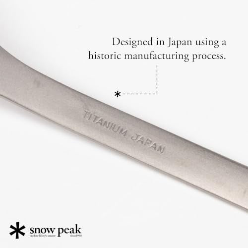Snow Peak Assorted 4-Pack Titanium Sporks - Lightweight Durable Camping Utensils