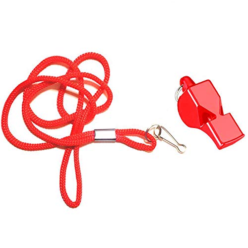 Professional Emergency Whistles - 3 Pack with Lanyards