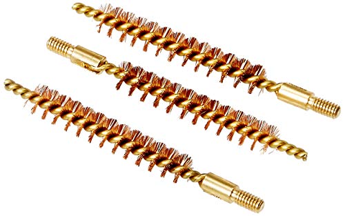 Best Gun Bore Brush .17 Caliber - 3 Pack with Bronze Bristles