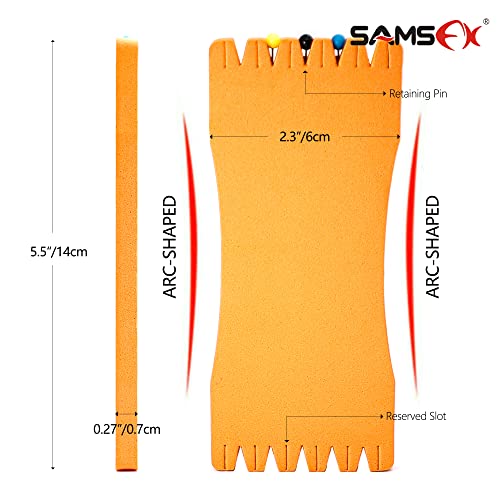 Fishing Leader Line Holder Foam Board - 14 x 6cm, Pack of 10 with Pins