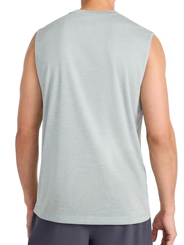 Men's Gladiator Large Logo Muscle Tank Top - Black Heather