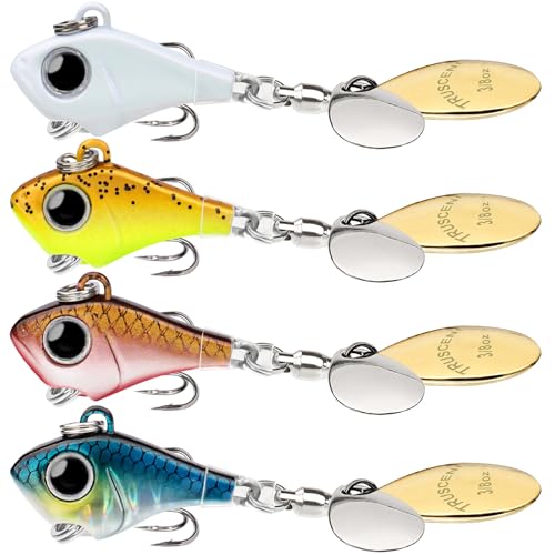 TRUSCEND 3/8oz (10.5g) Spinner Bait for Freshwater & Saltwater Fishing