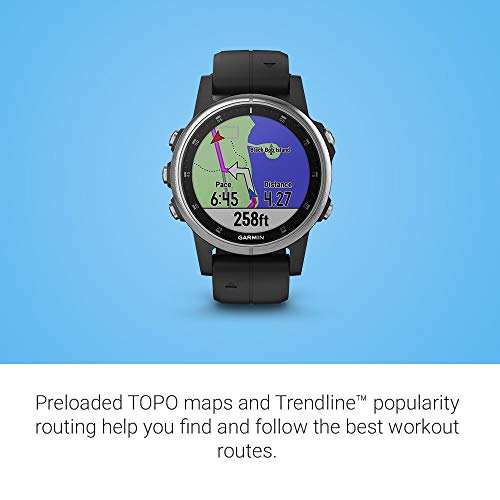 Garmin fēnix 5 Plus Multisport GPS Smartwatch - Black/Silver