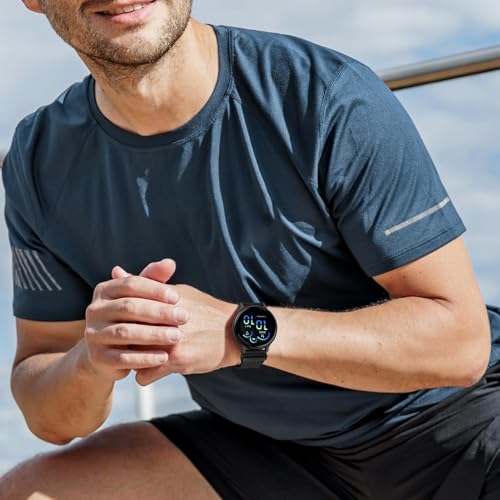 20mm Nylon Hook and Loop Band - Black Sport Strap for Garmin