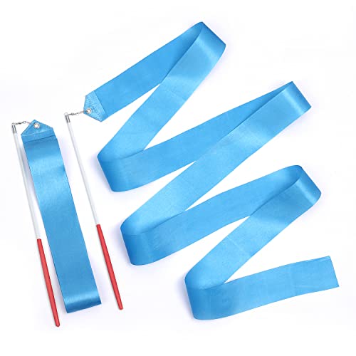 2pcs Twirling Dance Ribbons - 78.7 Inch Gymnastics Streamers